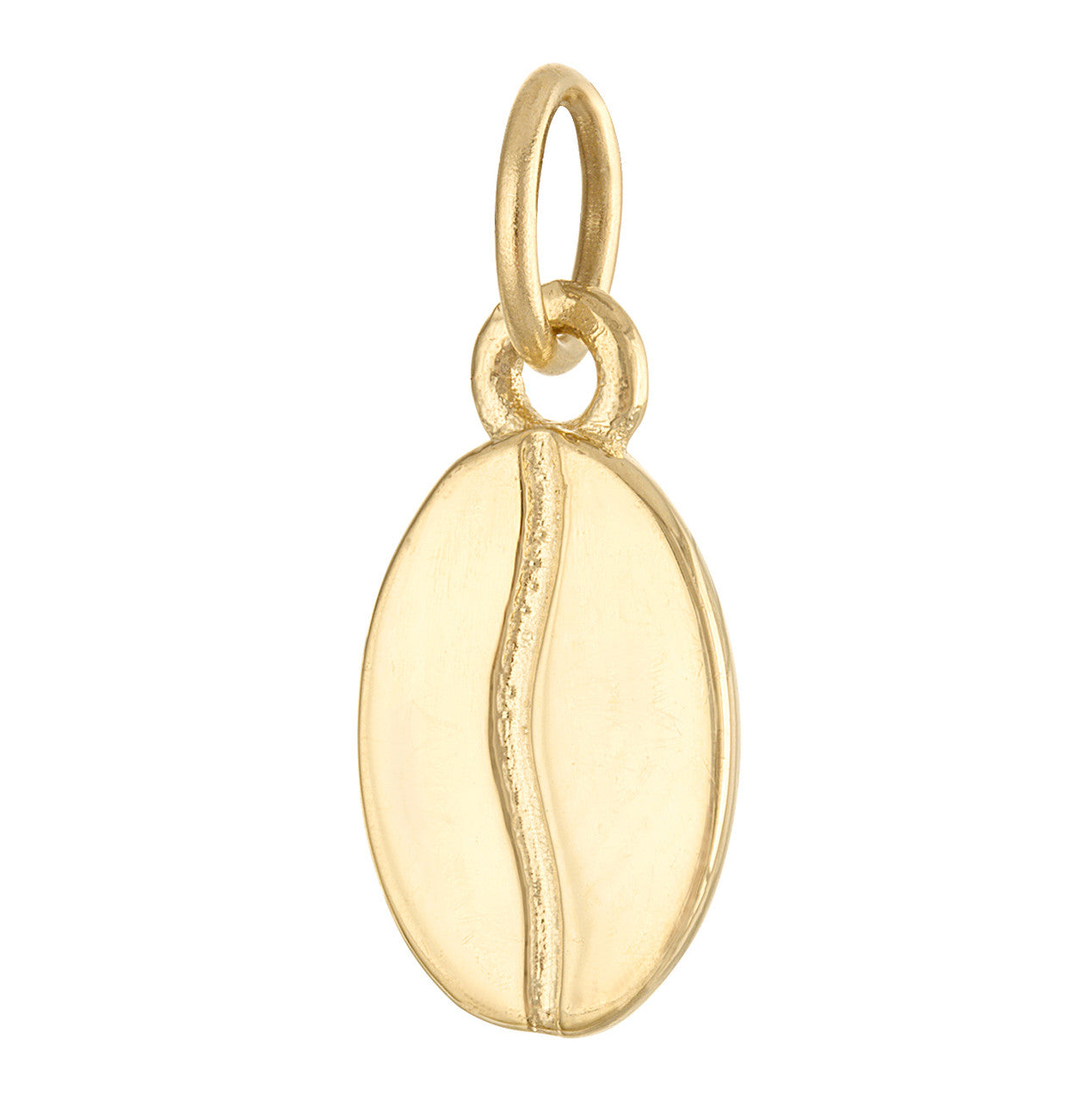 Coffee Bean 14K Gold Charm